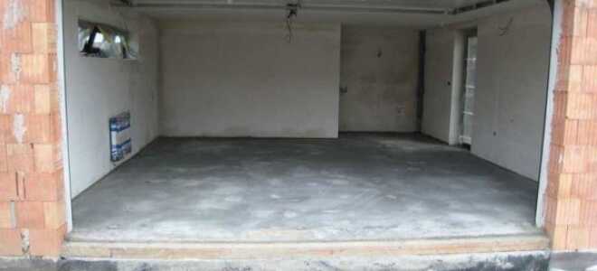 Пол в гараже своими руками