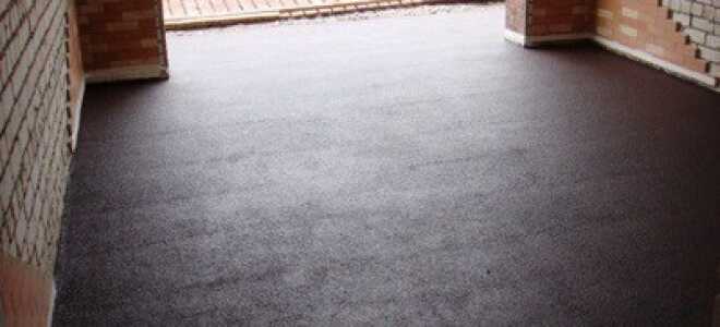 Устройство пола в гараже