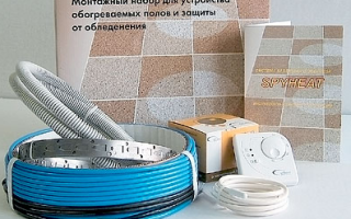Теплый пол в ванной комнате на примере электрической кабельной системы