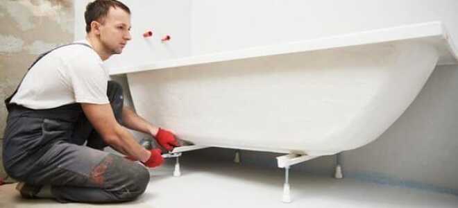 На какую высоту устанавливать ванную от пола