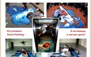 Наливные полы 3D своими руками за 6 этапов: обзор технологии работ
