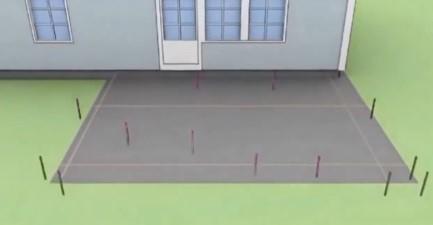 Шаг 2 – разметка промежуточных столбов