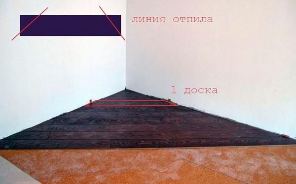 Нужно подрезать ламинатные панели