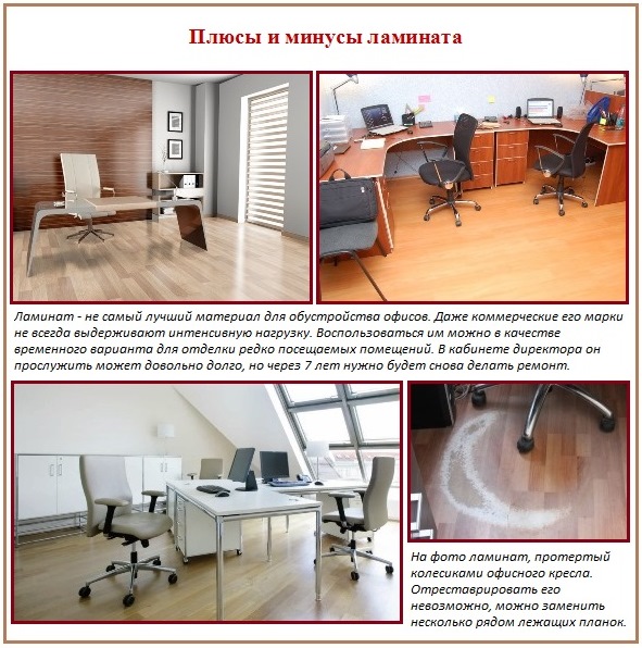 Ламинат для офисного пола 
